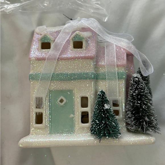 Lenox Light Up Cape Cod House Ornament Christmas Holiday Warm White 3" - Picture 5 of 5
